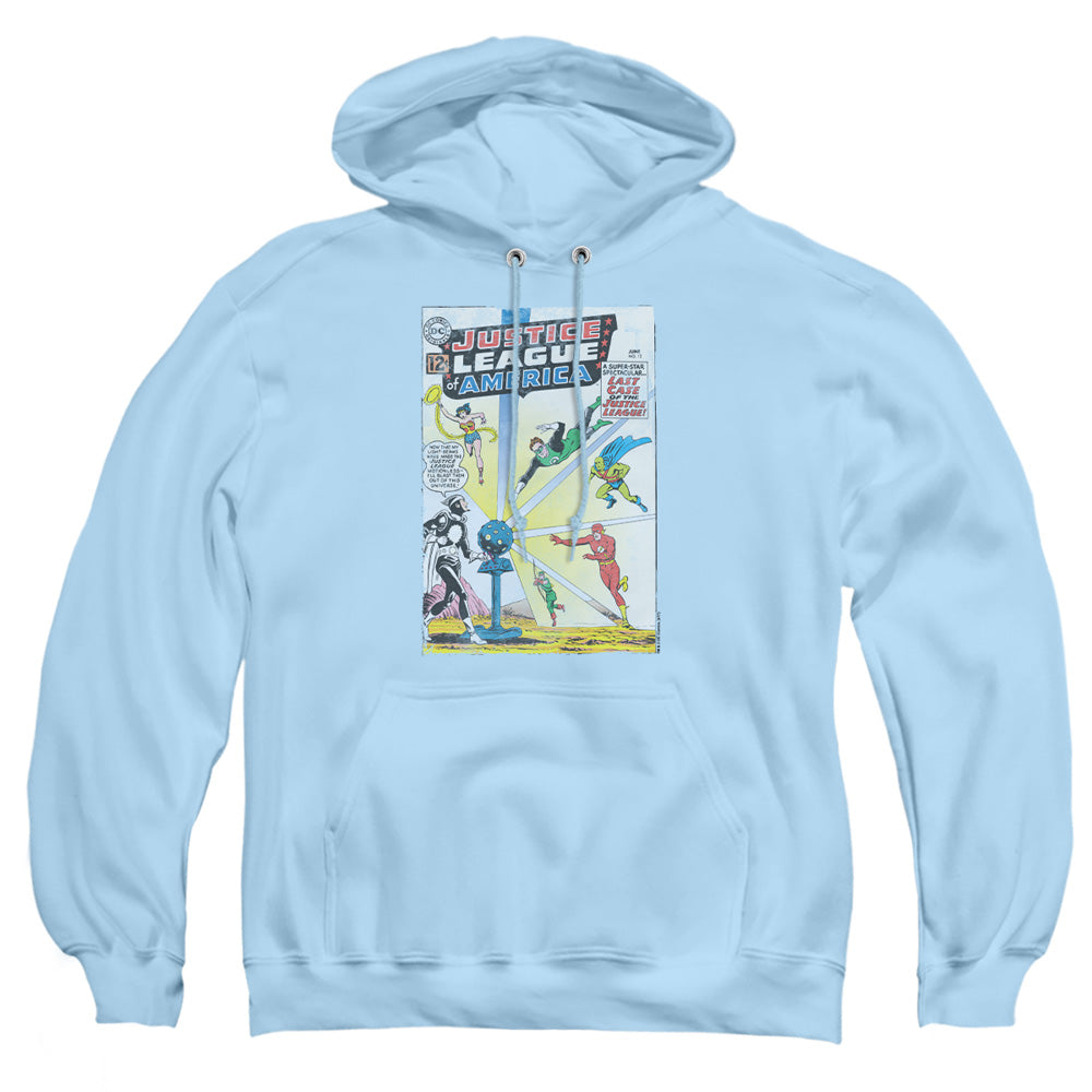 Justice League Of America Vintage Cover 12 Mens Hoodie Light Blue