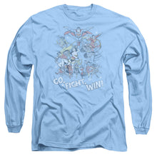 Load image into Gallery viewer, Jla Go Fight Win Mens Long Sleeve Shirt Carolina Blue Officially Licensed
