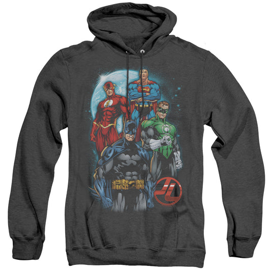 Justice League the Four Heather Mens Hoodie Black