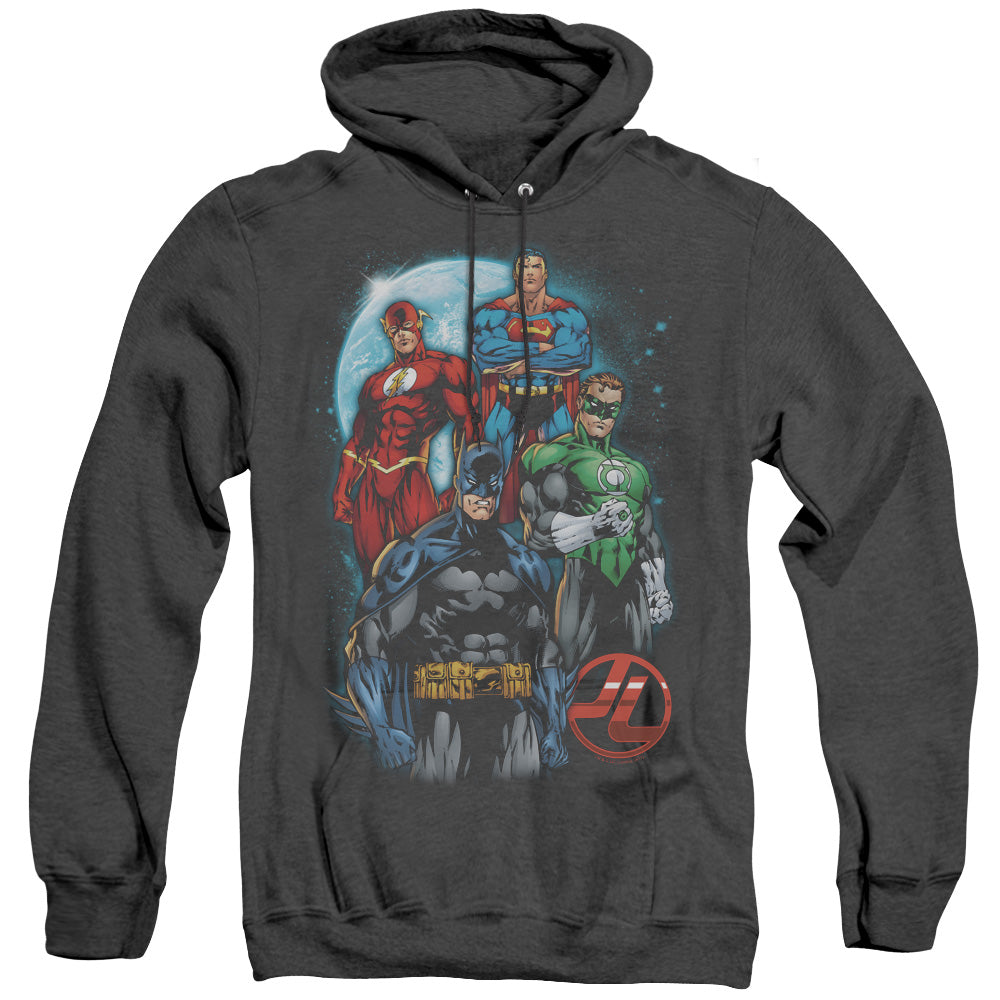 Justice League Of America The Four Heather Mens Hoodie Black