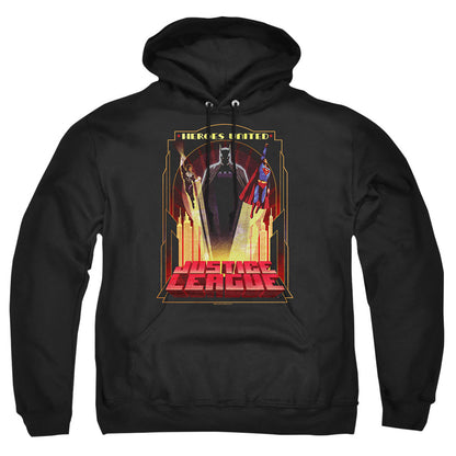 Justice League Of America Heroes United Mens Hoodie Black