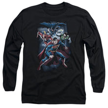 Load image into Gallery viewer, Jla Cosmic Crew Mens Long Sleeve Shirt Black Officially Licensed
