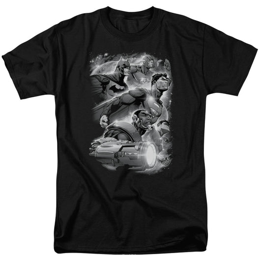Justice League Atmospheric Mens T Shirt Black