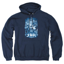 Load image into Gallery viewer, Justice League Of America Burst Mens Hoodie Navy
