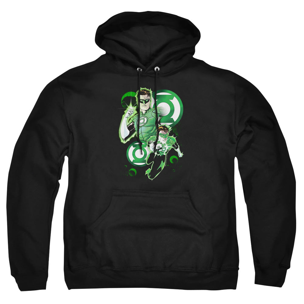 Justice League Of America Gl In Action Mens Hoodie Black