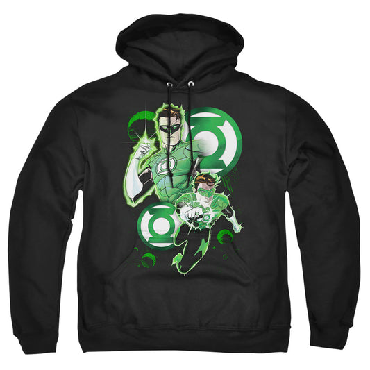 Justice League Of America Gl In Action Mens Hoodie Black
