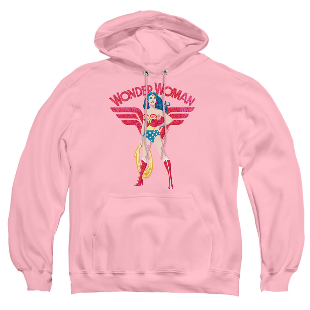 Justice League Of America Ww Sparkle Mens Hoodie Pink