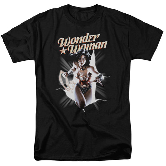 Justice League Of America Ww Break Out Mens T Shirt Black