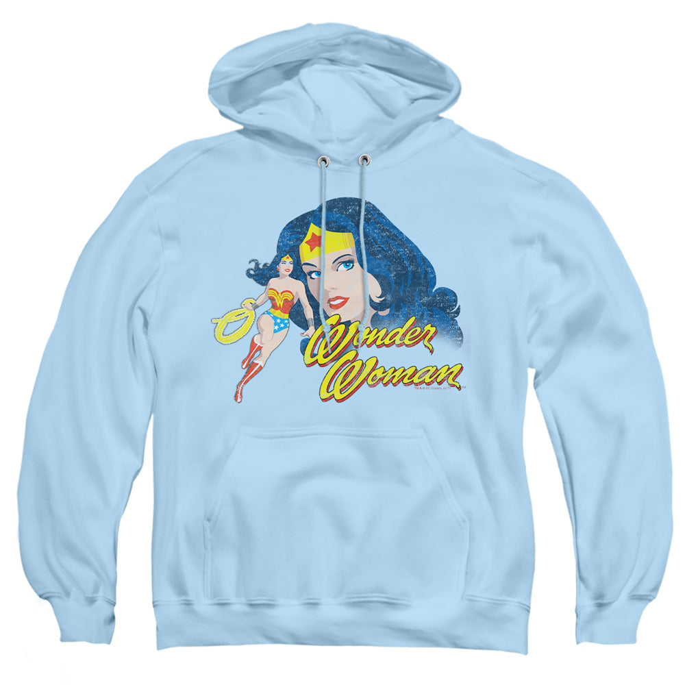 Justice League Of America Portrait Mens Hoodie Light Blue