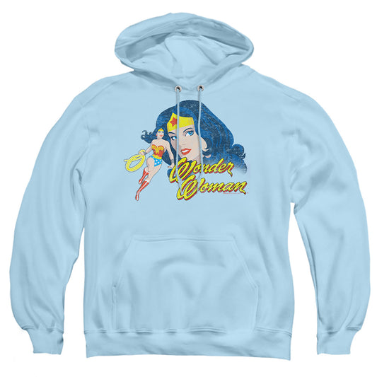 Justice League Of America Portrait Mens Hoodie Light Blue