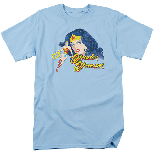Justice League Of America Portrait Mens T Shirt Light Blue