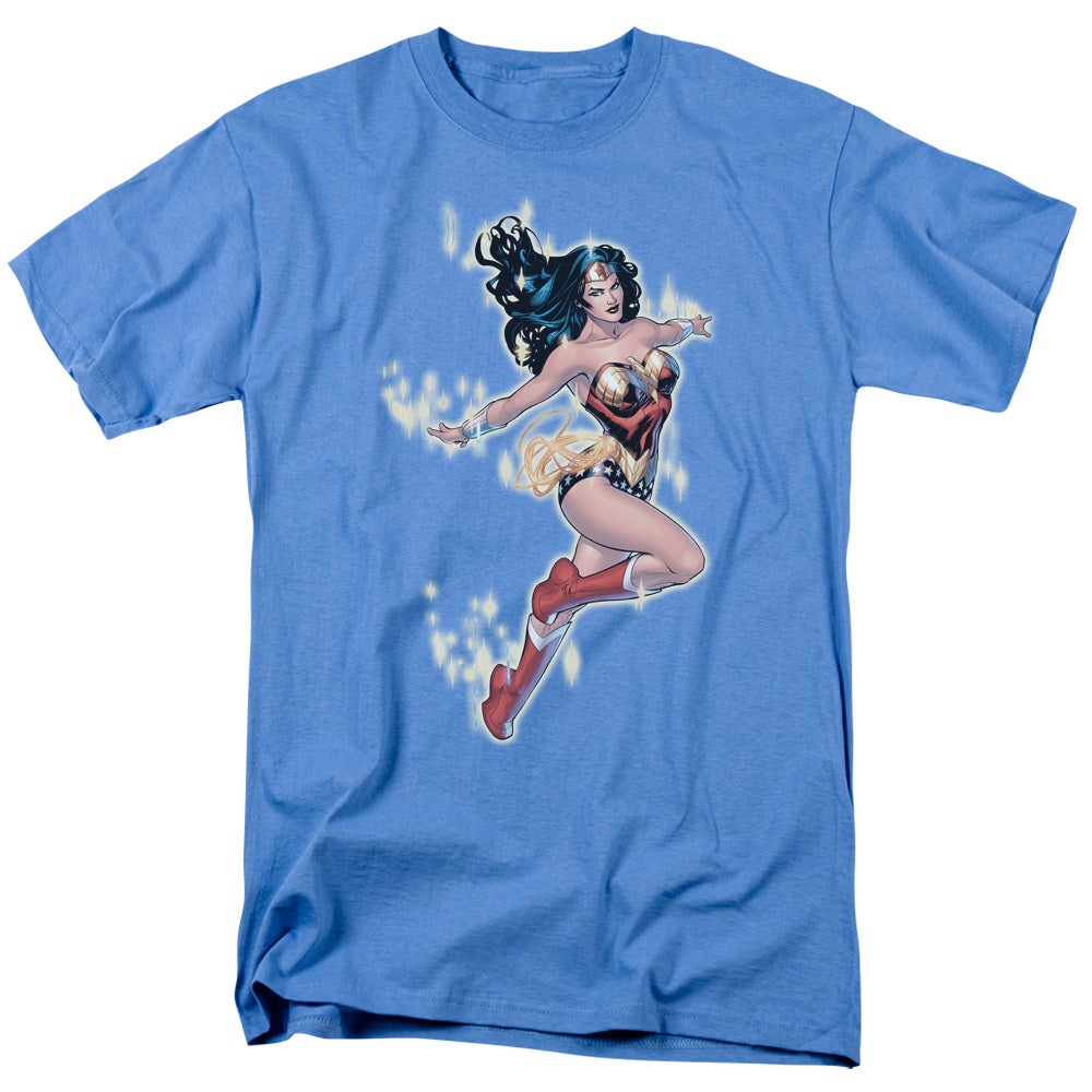 Justice League Of America Simple Wonder Mens T Shirt Carolina Blue