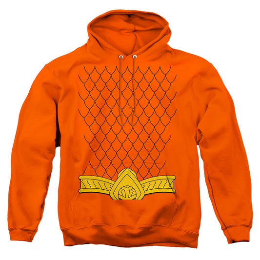 Justice League Of America New Aqua Uniform Mens Hoodie Orange