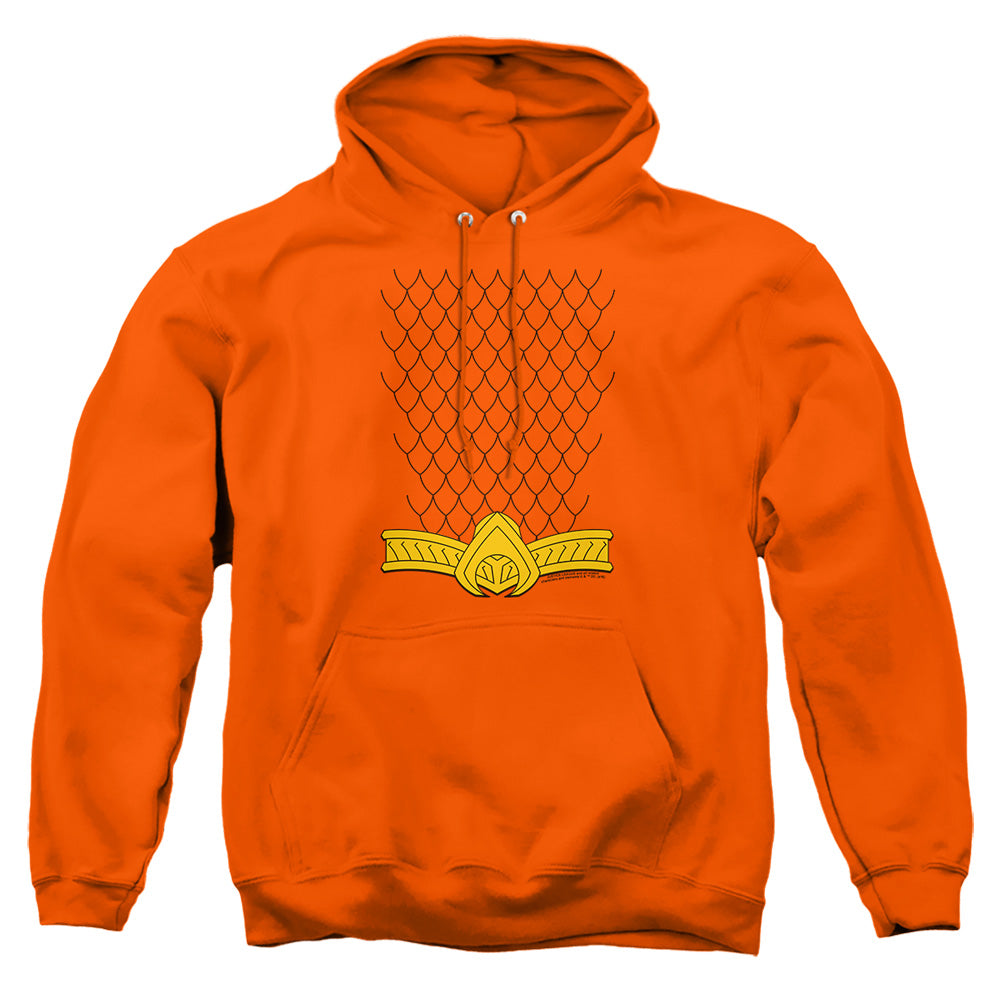 Justice League Of America New Aqua Uniform Mens Hoodie Orange