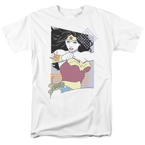 Justice League Of America Ww 80S Minimal Mens T Shirt White