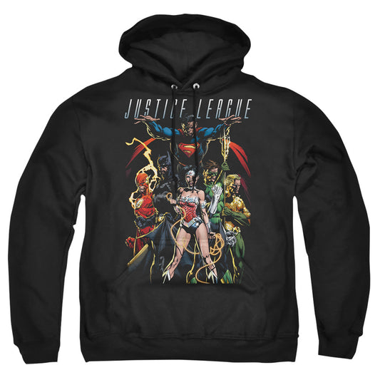 Justice League Of America Dark Days Mens Hoodie Black