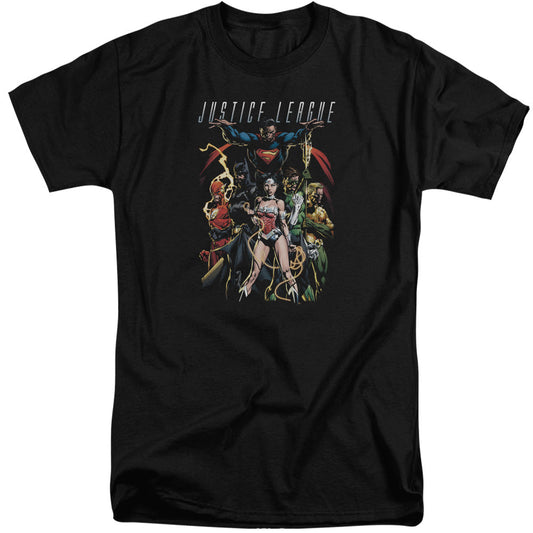 Justice League Dark Days Mens Tall T Shirt Black