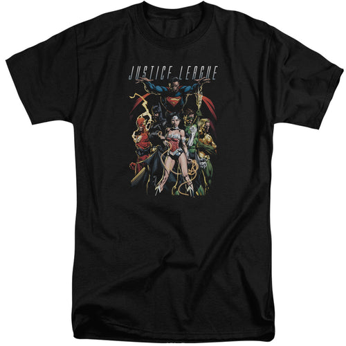 Justice League Dark Days Mens Tall T Shirt Black