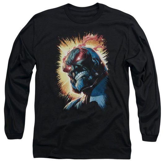 Jla Darkseid Is Mens Long Sleeve Shirt Black Officially Licensed