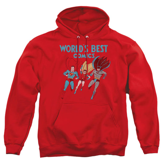 Justice League Of America Worlds Best Mens Hoodie Red
