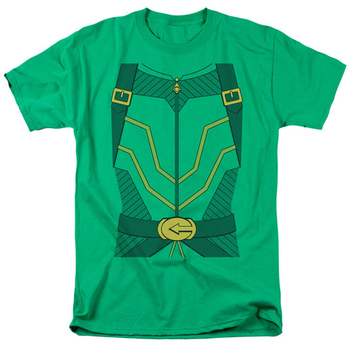 Justice League Of America Arrow Uniform Mens T Shirt Kelly Green