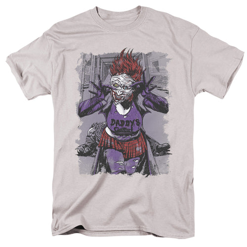 Justice League Jokers Daughter Mens T Shirt Silver