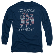 Load image into Gallery viewer, Jla Justice For America Mens Long Sleeve Shirt Navy Officially Licensed
