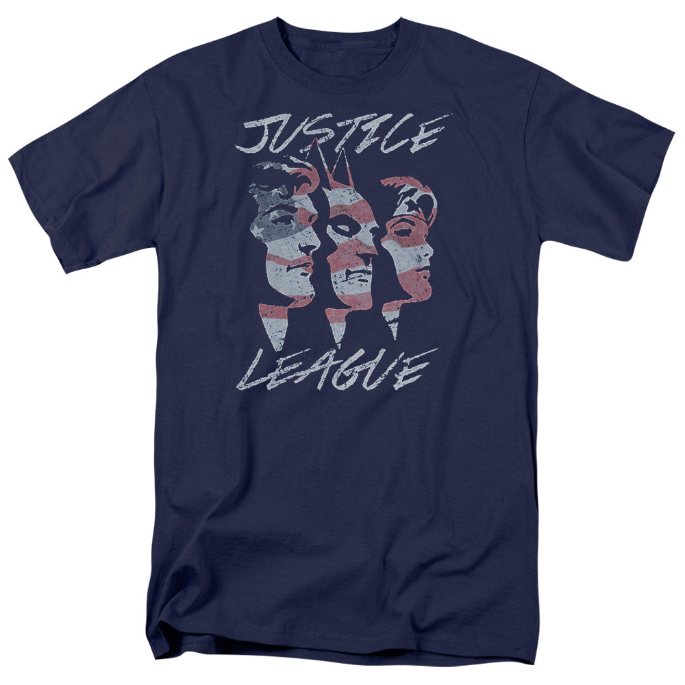 Justice League Of America Justice For America Mens T Shirt Navy