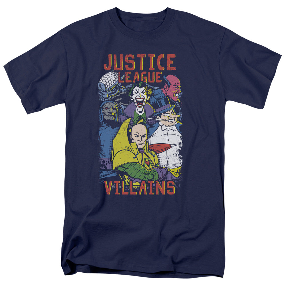 Justice League Of America Villians Mens T Shirt Navy