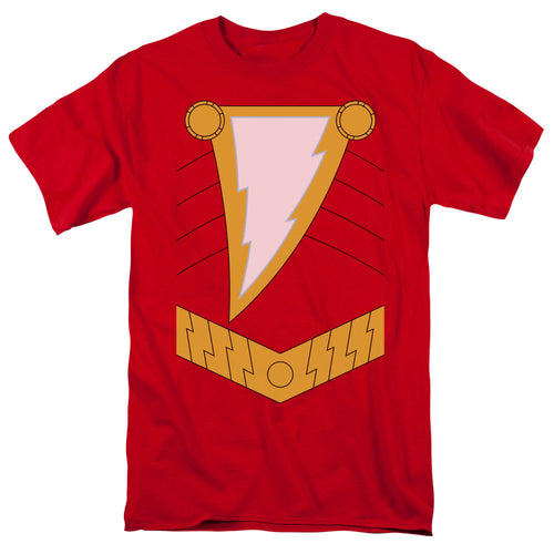Justice League Of America Shazam Mens T Shirt Red