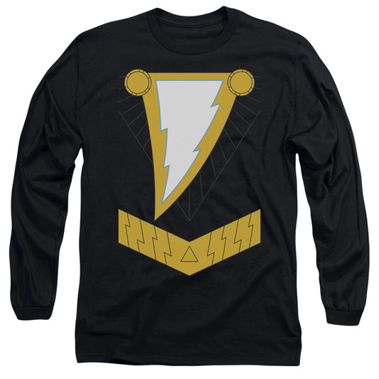Justice League Black Adam Mens Long Sleeve Shirt Black