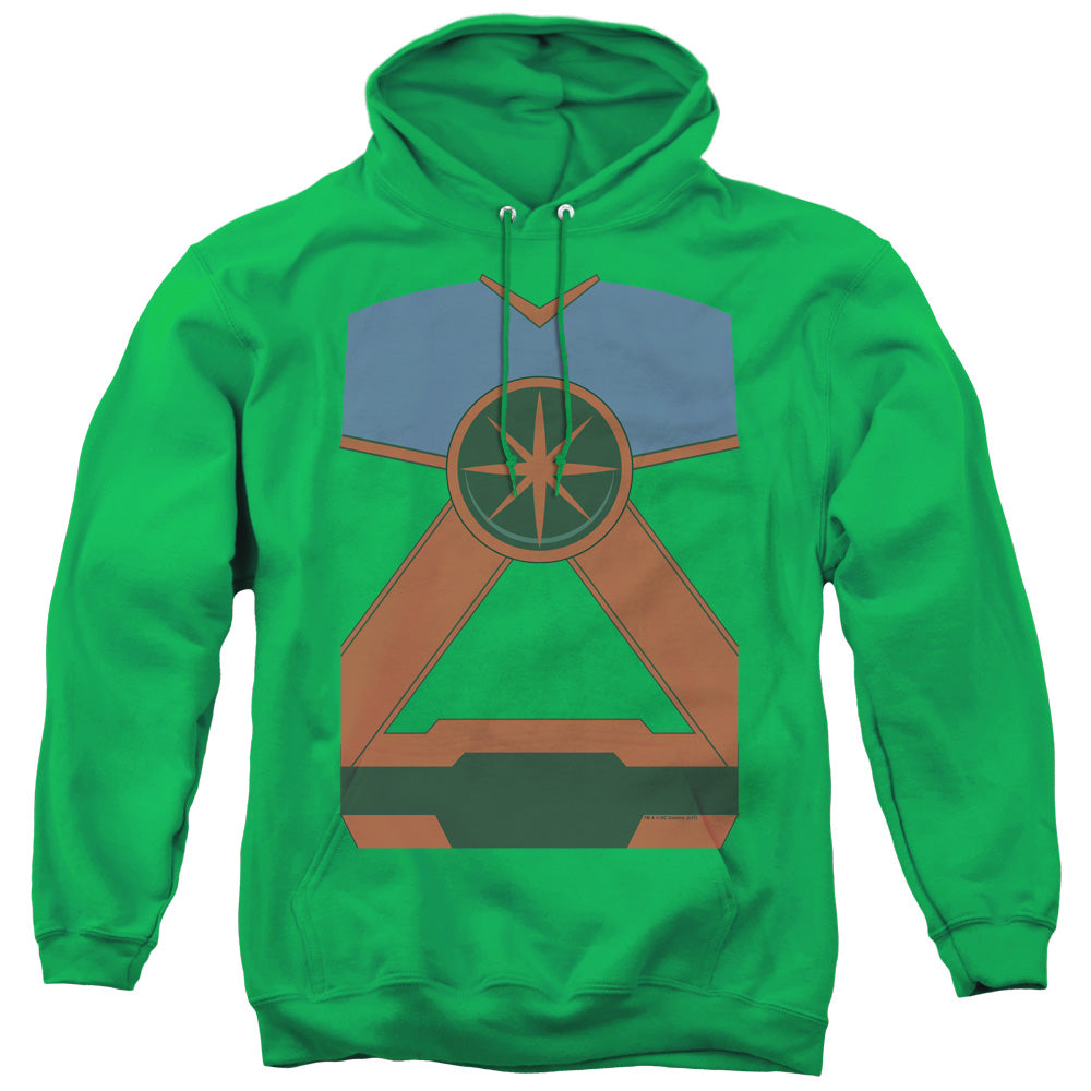 Justice League Martian Mh Mens Hoodie Kelly Green