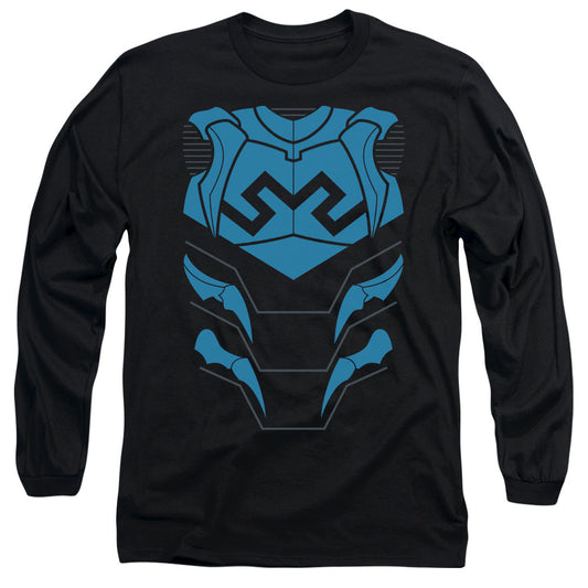 Jla Blue Beetle Mens Long Sleeve Shirt Black Officially Licensed