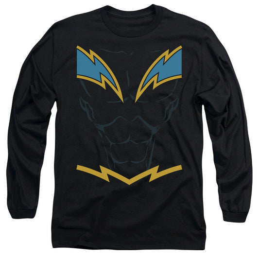 Justice League Black Lightning Mens Long Sleeve Shirt Black
