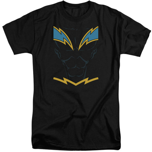 Justice League Black Lightning Mens Tall T Shirt Black