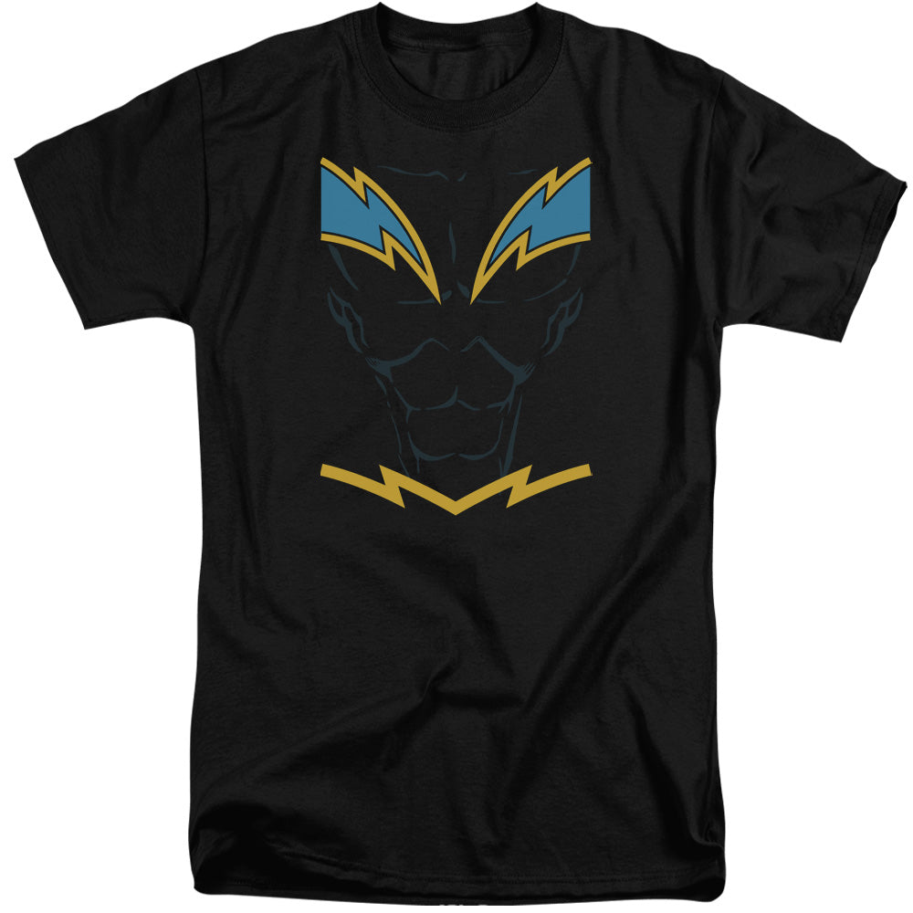 Justice League Black Lightning Mens Tall T Shirt Black