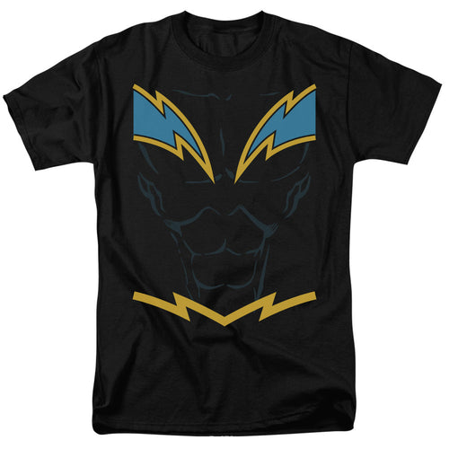 Justice League Of America Black Lightning Mens T Shirt Black