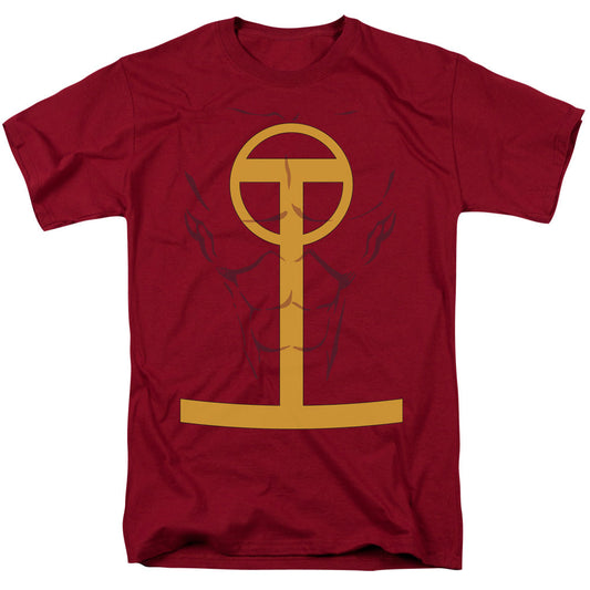 Jla Red Tornado Mens T Shirt Cardinal