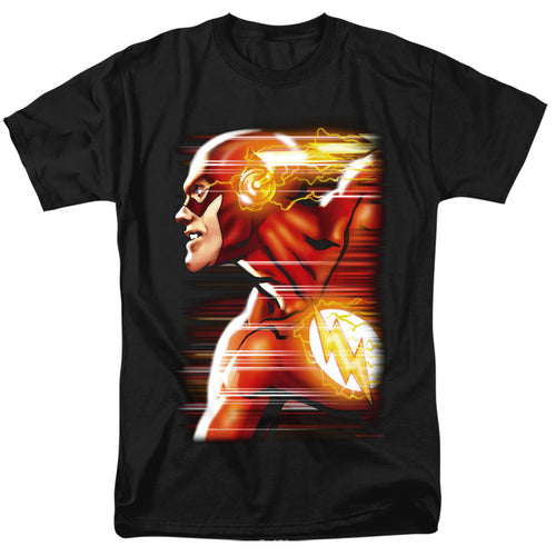 Justice League Of America Speed Head Mens T Shirt Black