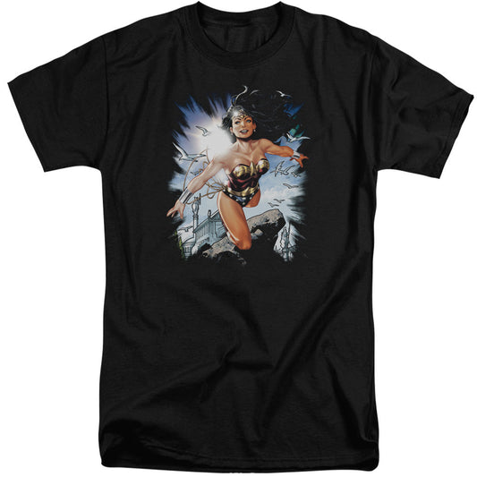 Justice League of Themyscira Mens Tall T Shirt Black