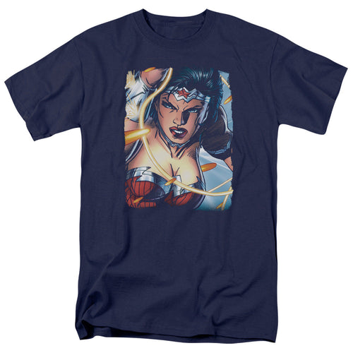 Justice League Of America Scowl Mens T Shirt Navy