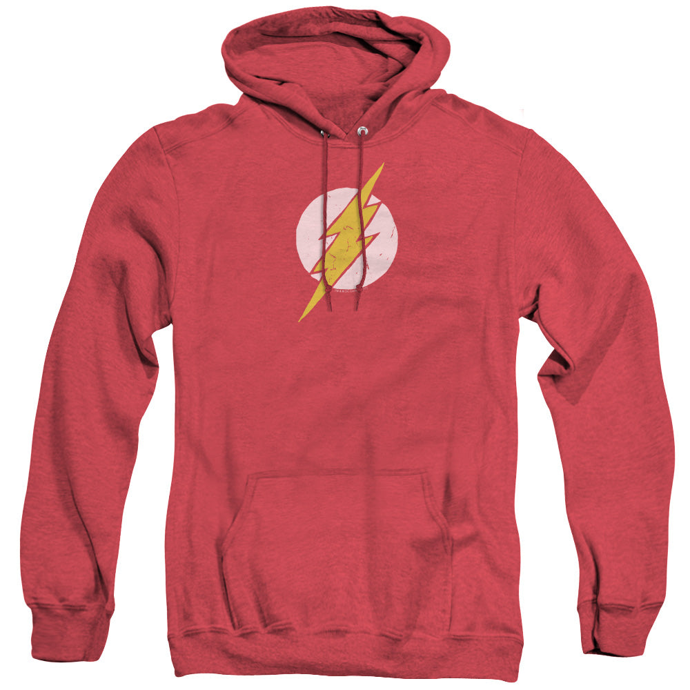 Justice League Of America Rough Flash Heather Mens Hoodie Red