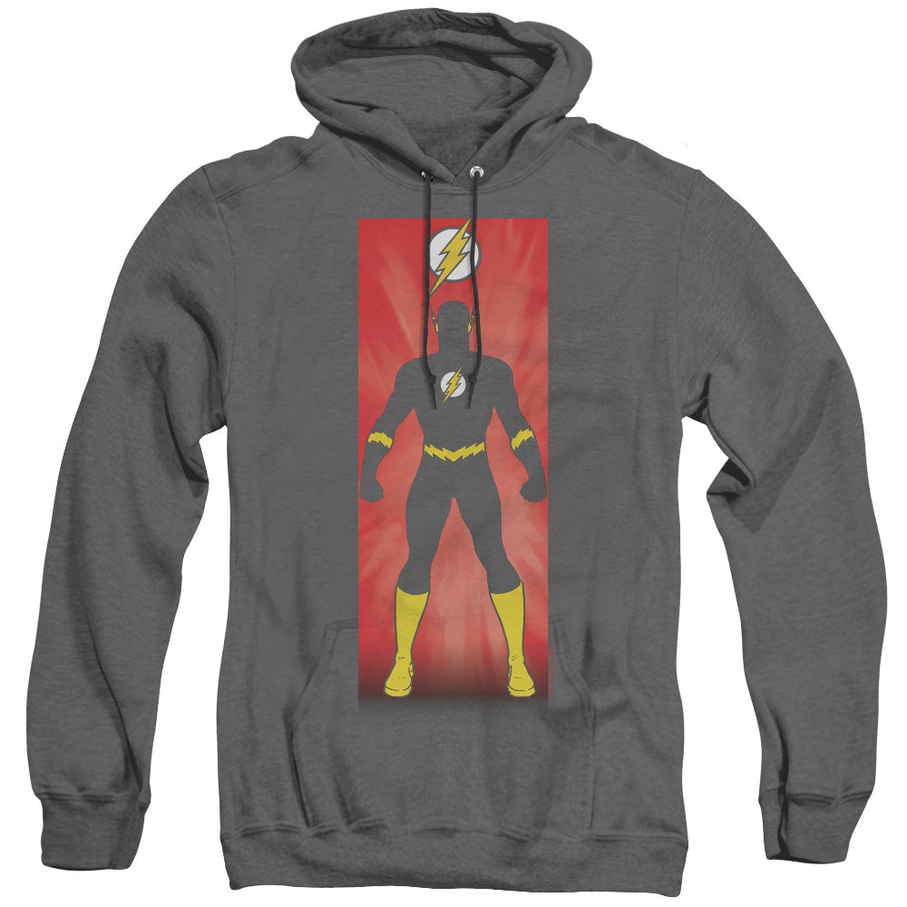Justice League Of America Flash Block Heather Mens Hoodie Black