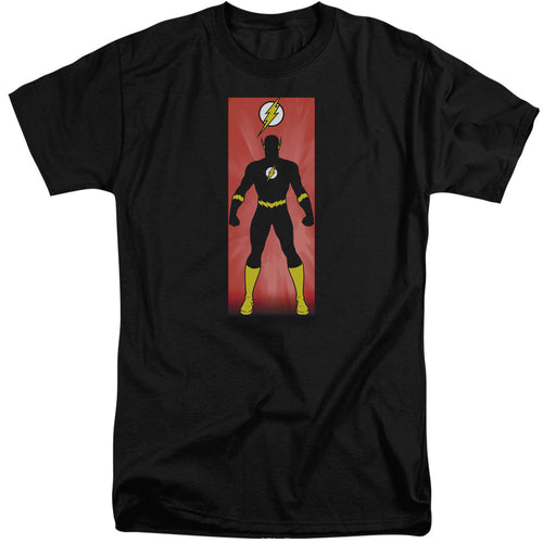 Justice League Flash Block Mens Tall T Shirt Black
