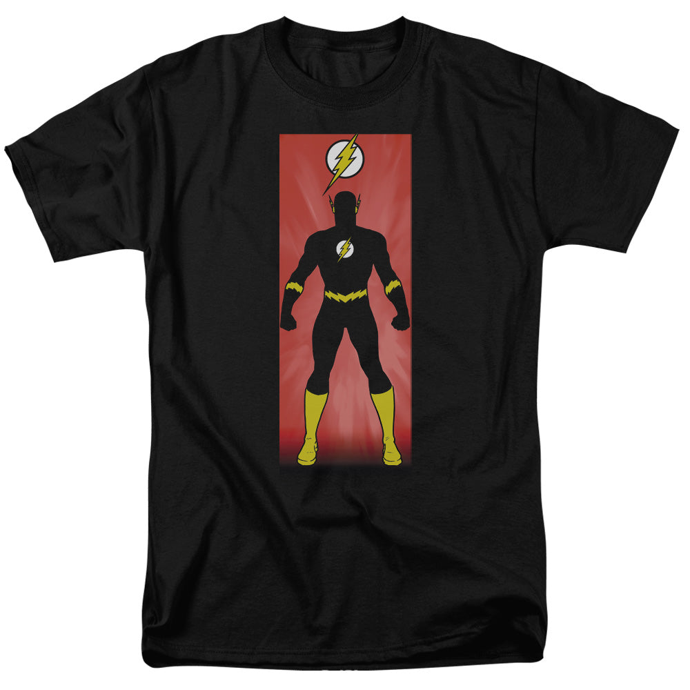 Justice League Of America Flash Block Mens T Shirt Black