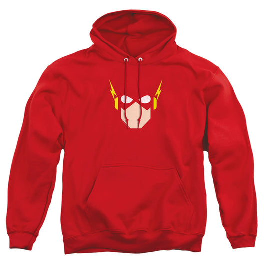 Justice League Of America Flash Head Mens Hoodie Red