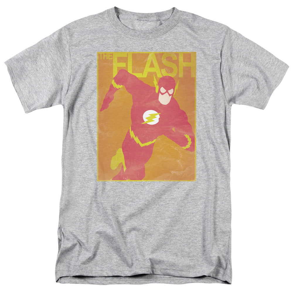 Justice League Of America Simple Flash Poster Mens T Shirt Athletic Heather