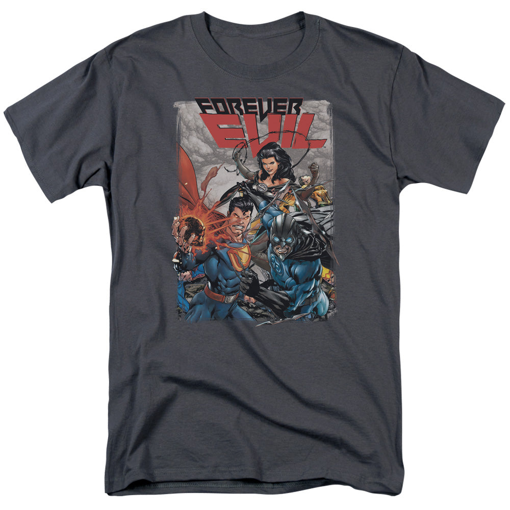 Justice League Of America Crime Syndicate Mens T Shirt Charcoal