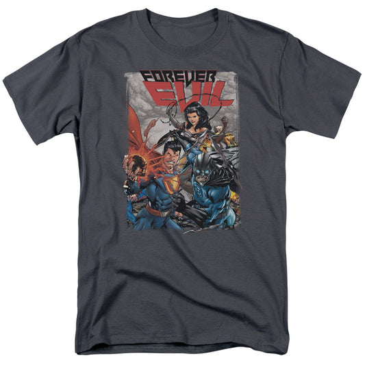 Justice League Crime Syndicate Mens T Shirt Charcoal