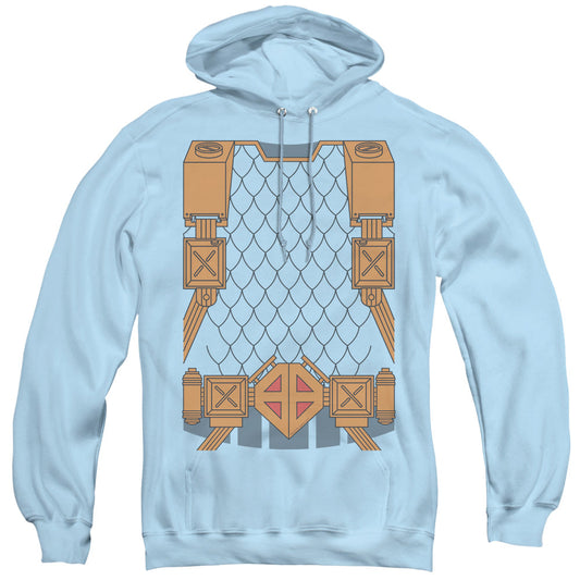 Justice League Deathstroke Uniform Mens Hoodie Light Blue